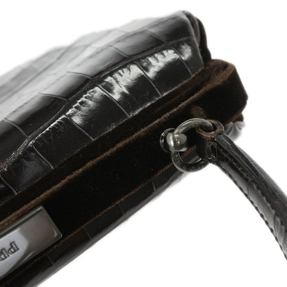 Prada * Brown Leather Velvet Handbag