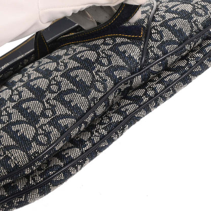 Christian Dior Navy Trotter Double Saddle Handbag