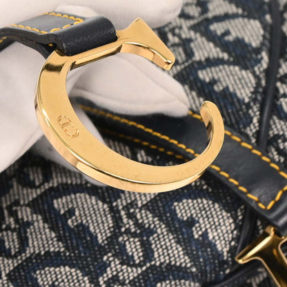 Christian Dior Navy Trotter Double Saddle Handbag