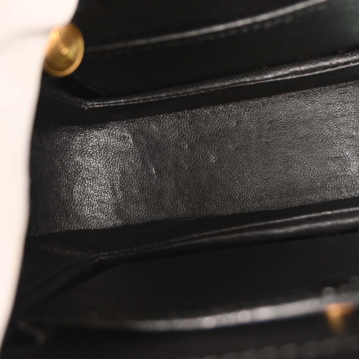 Gucci Black Pigskin Bamboo 2way Shoulder Handbag