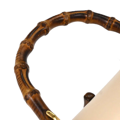 Gucci Light Beige Bamboo 2way Shoulder Handbag