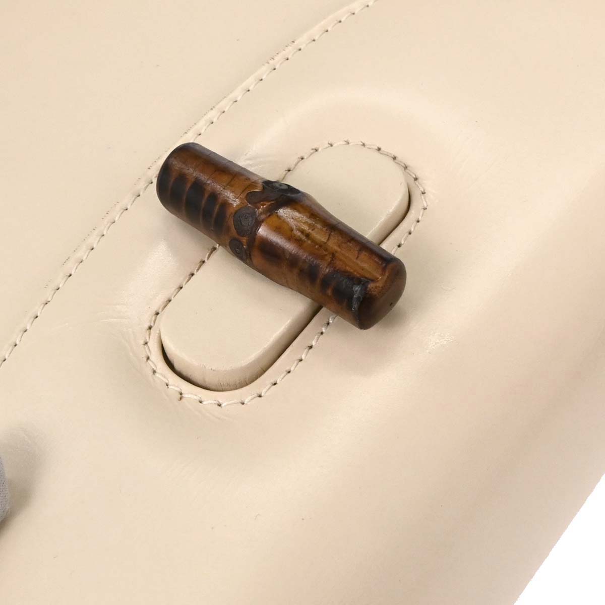 Gucci Light Beige Bamboo 2way Shoulder Handbag