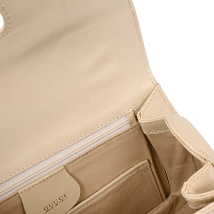 Gucci Light Beige Bamboo 2way Shoulder Handbag