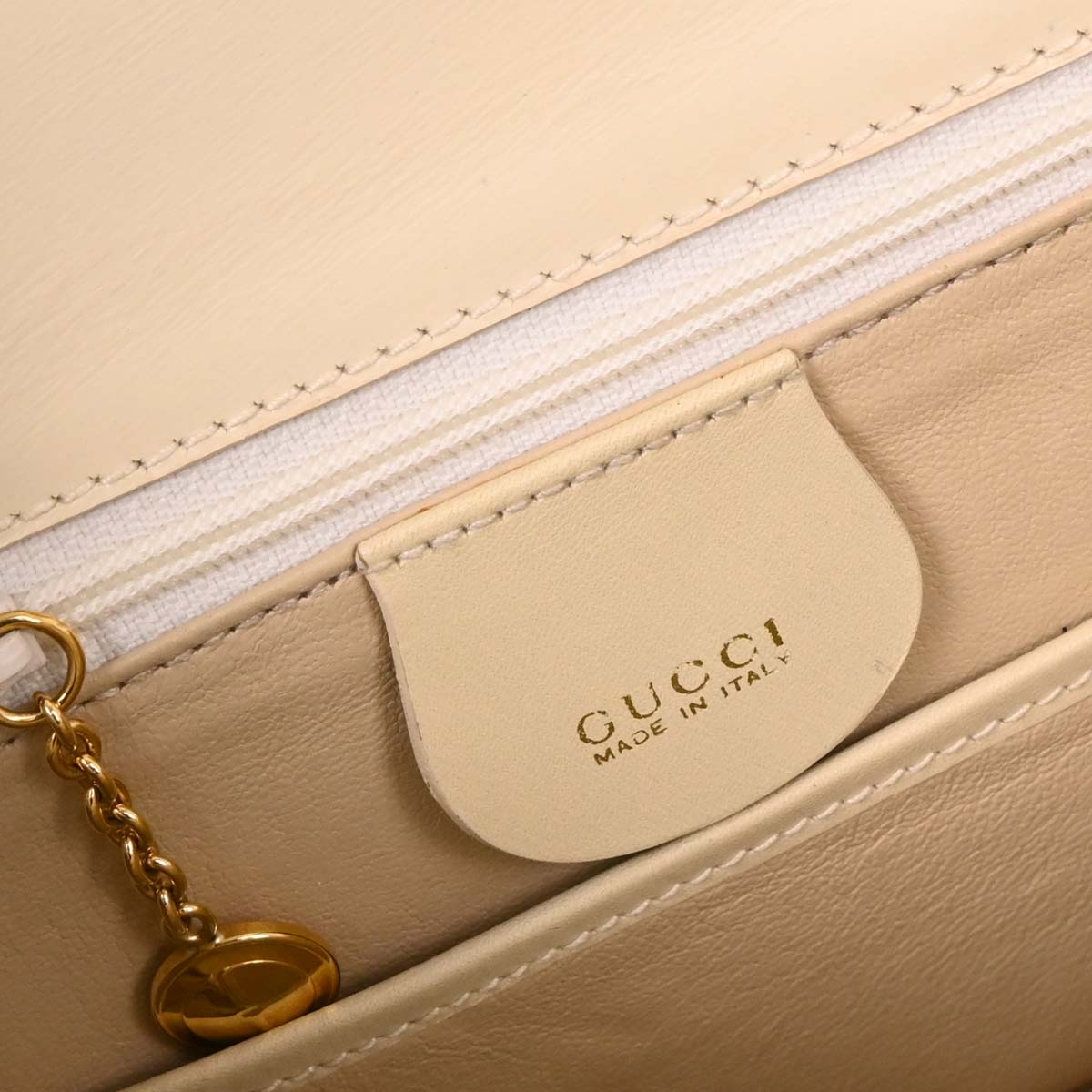 Gucci Light Beige Bamboo 2way Shoulder Handbag