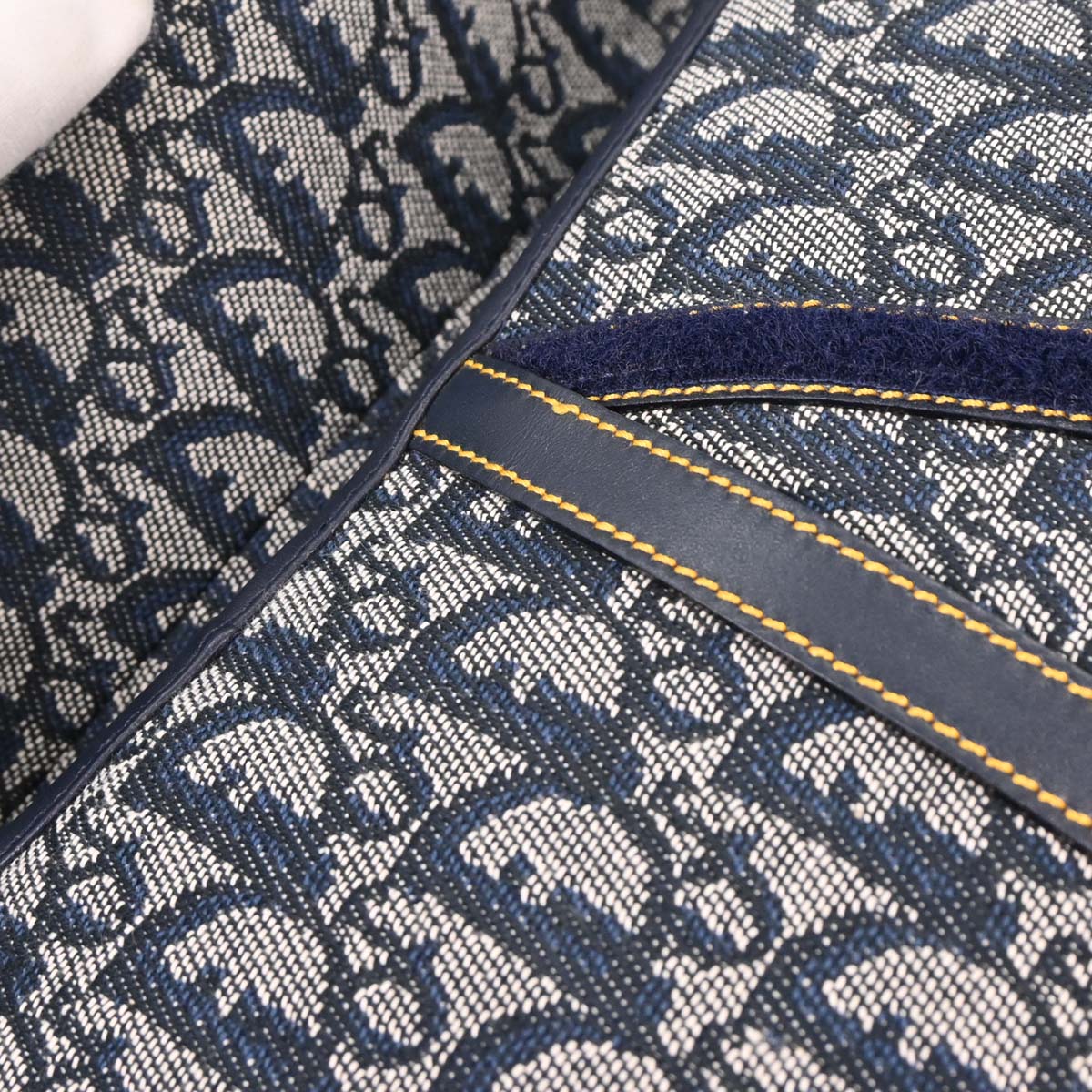 Christian Dior Navy Trotter Double Saddle Handbag