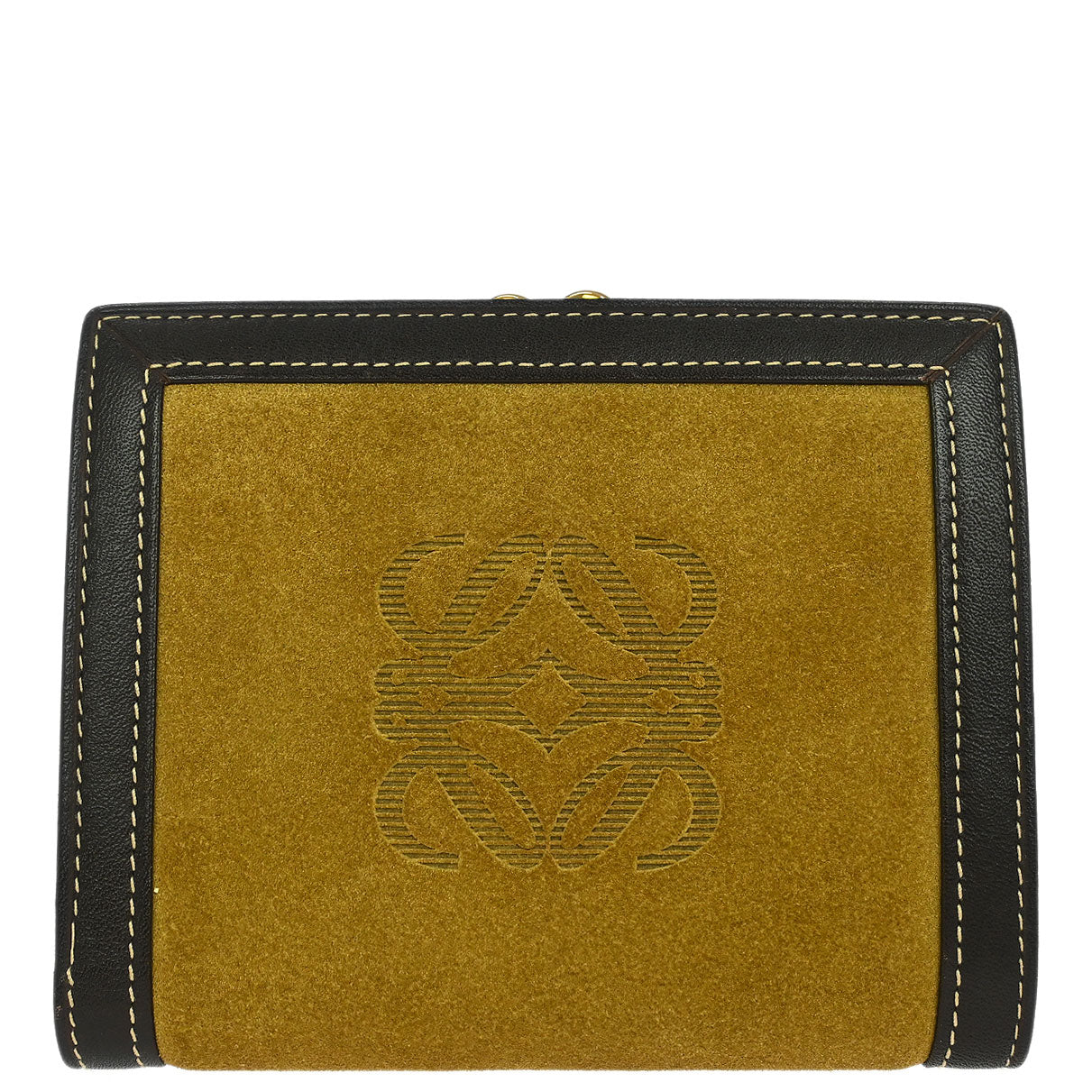 Loewe Beige Suede Wallet