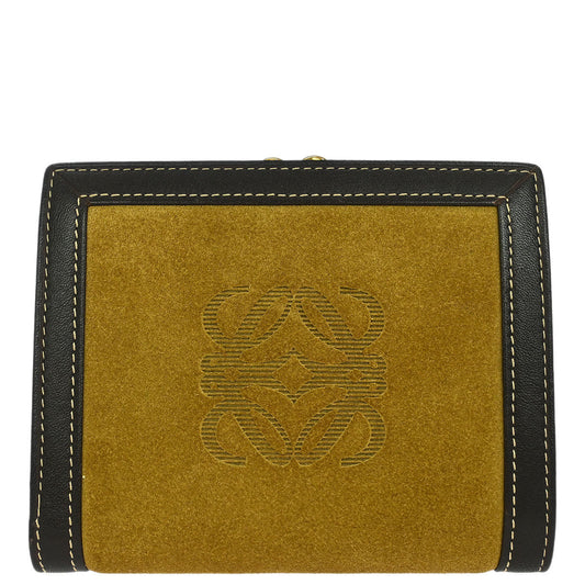 Loewe Beige Suede Wallet