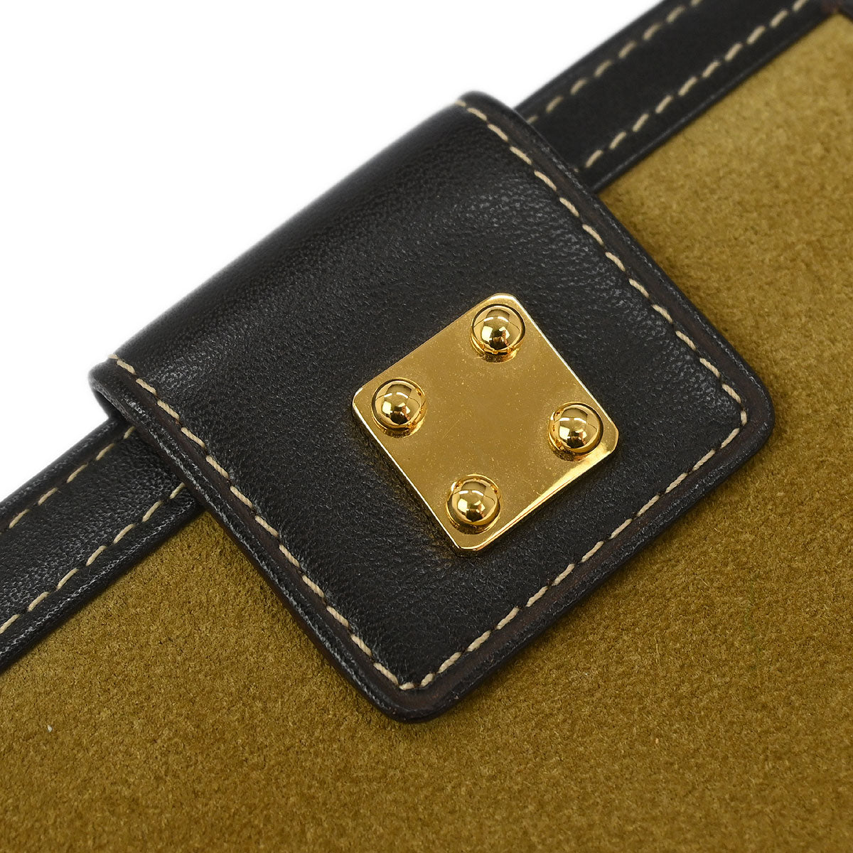 Loewe Beige Suede Wallet