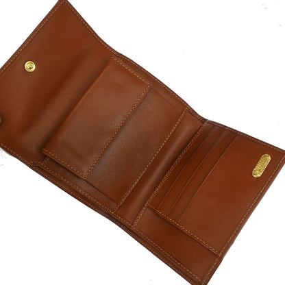 Fendi Black Brown Pequin Wallet