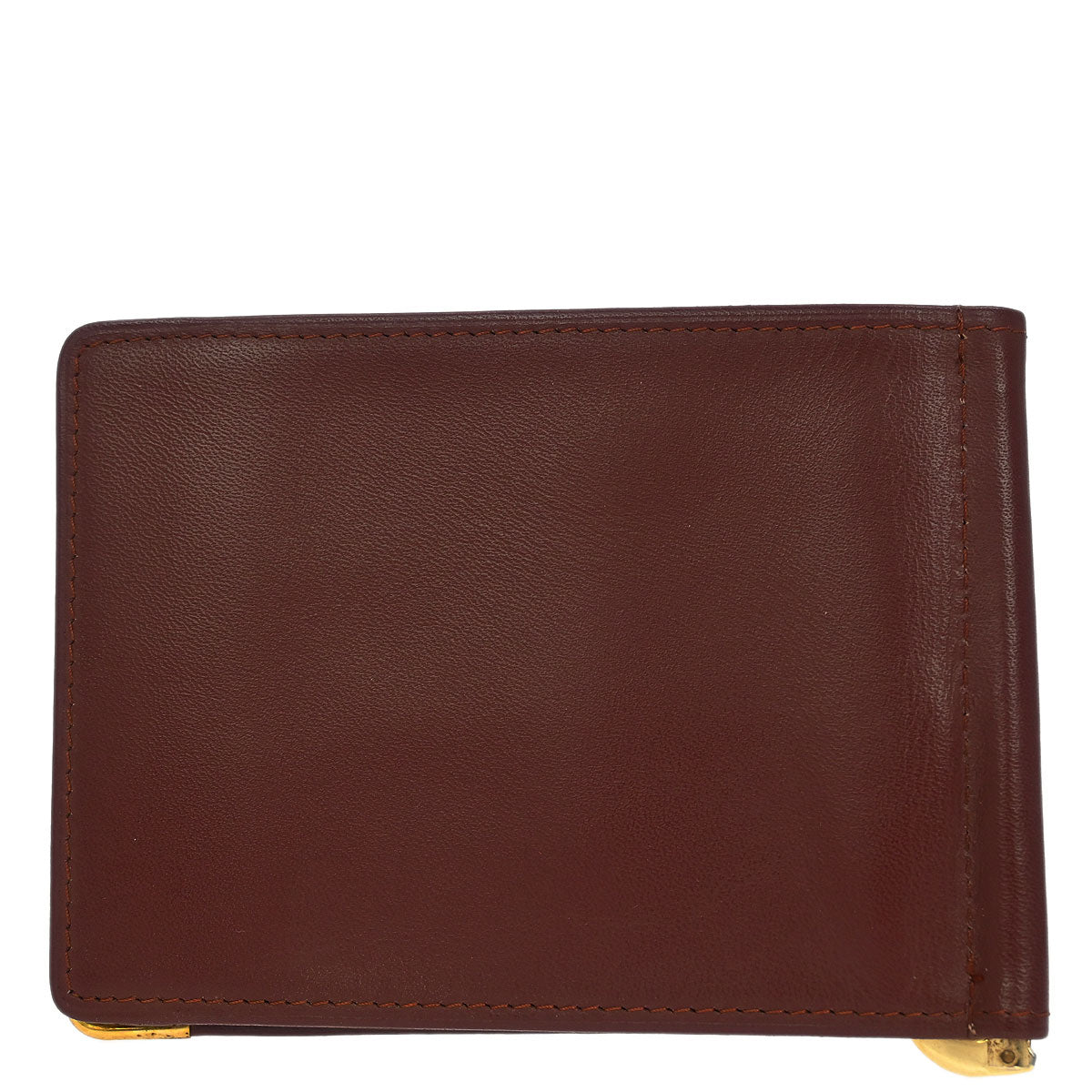 Cartier Bordeaux Leather Cardholder Small Good
