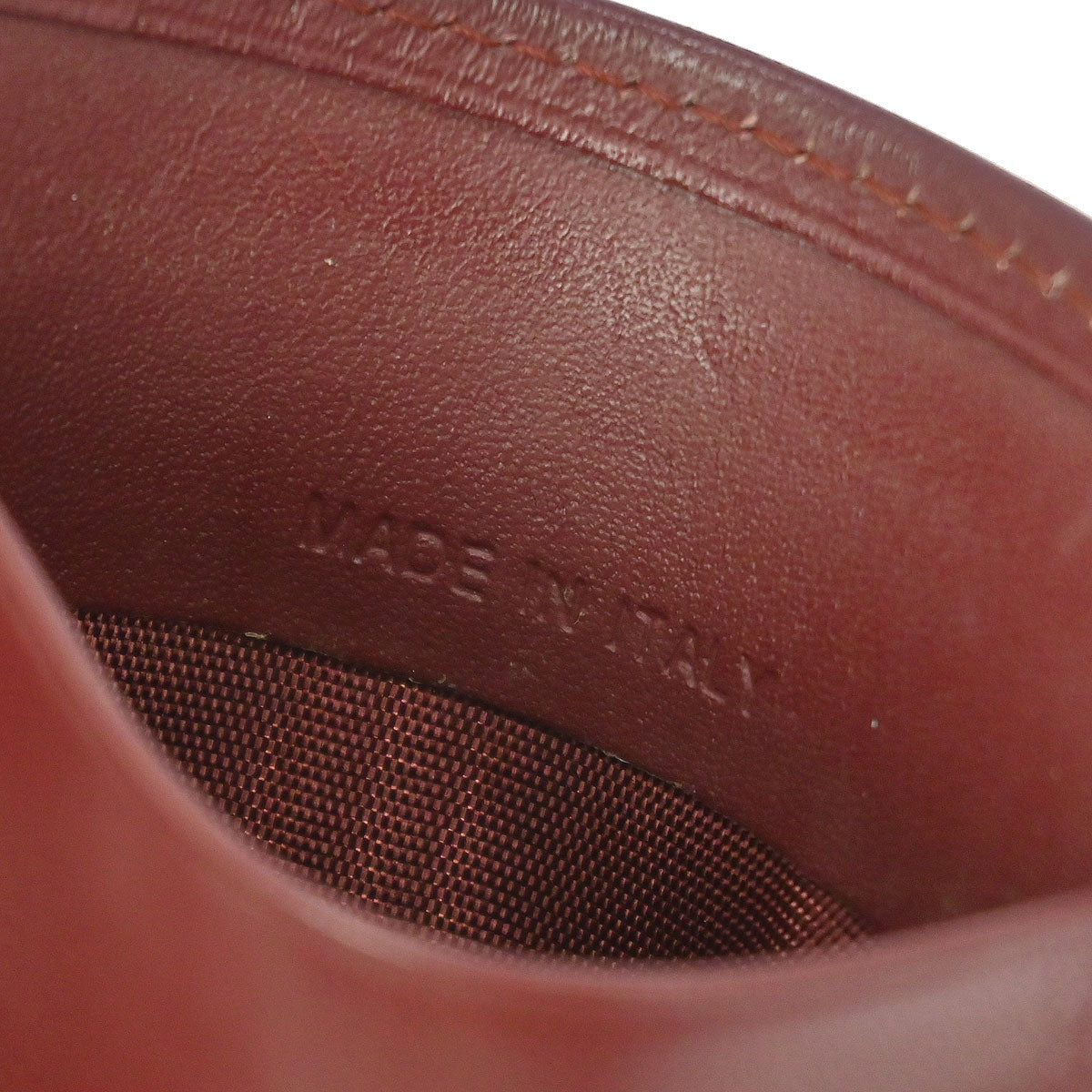 Cartier Bordeaux Leather Cardholder Small Good