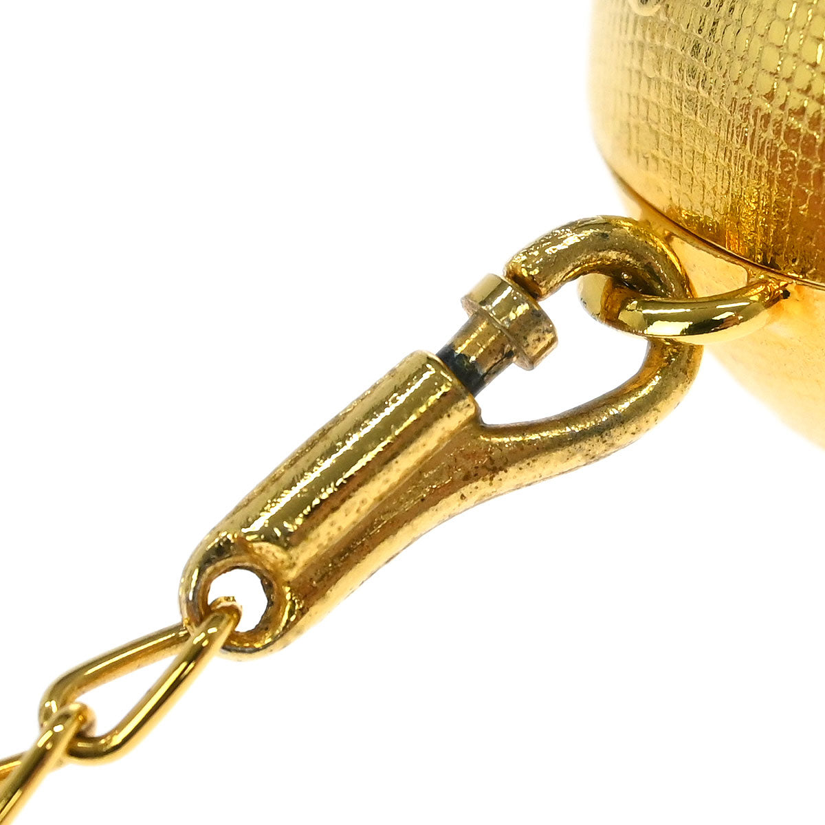 Gucci Gold Metal GG Pouch Chain Shoulder Bag