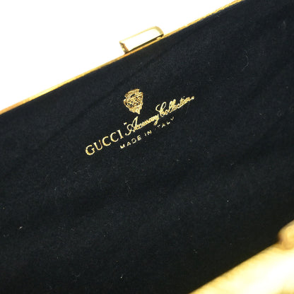 Gucci Gold Metal GG Pouch Chain Shoulder Bag