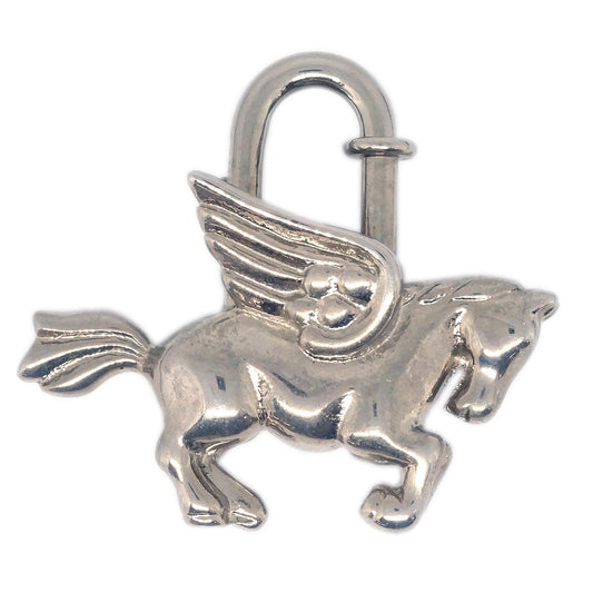 Hermes 1993 Le Cheval Pegasus Cadena Silver Small Good
