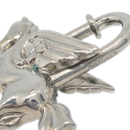 Hermes 1993 Le Cheval Pegasus Cadena Silver Small Good