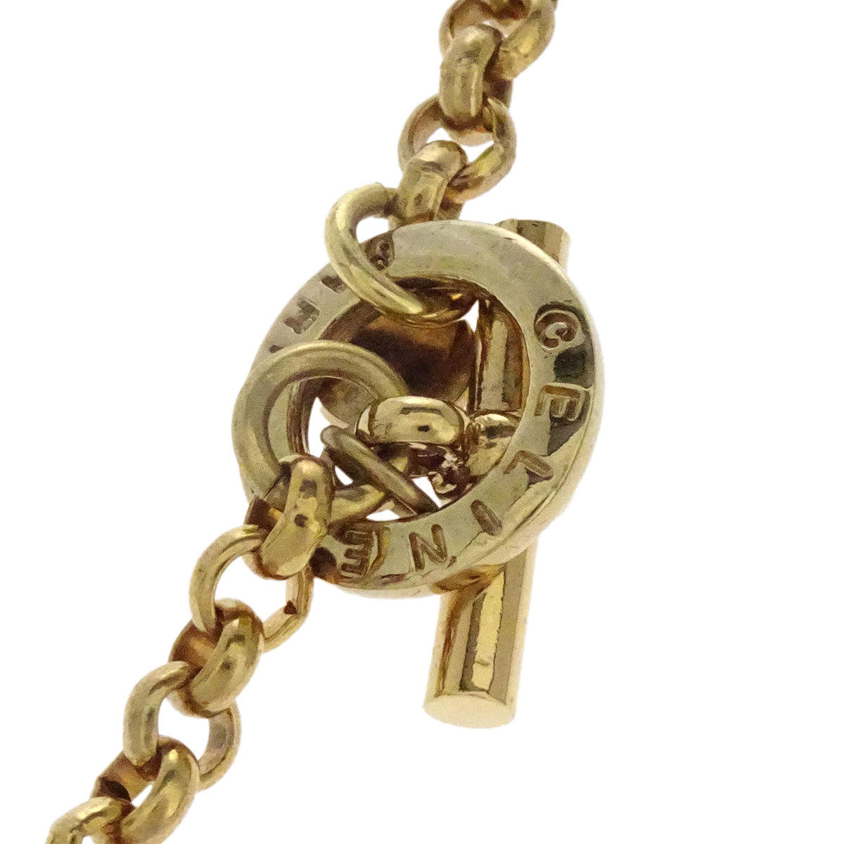 Celine Gold Chain Pendant Necklace