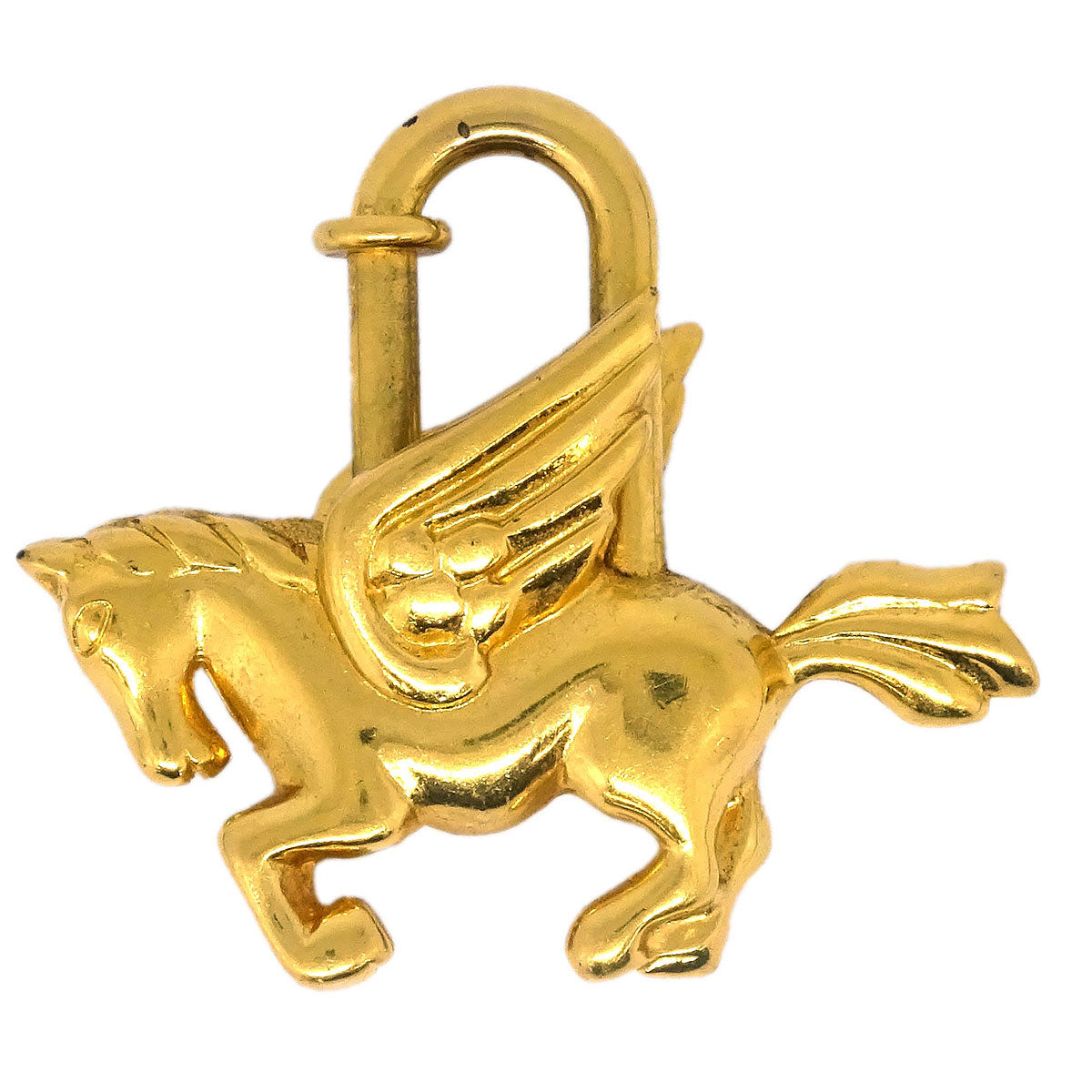 Hermes 1993 Le Cheval Pegasus Cadena Gold Small Good