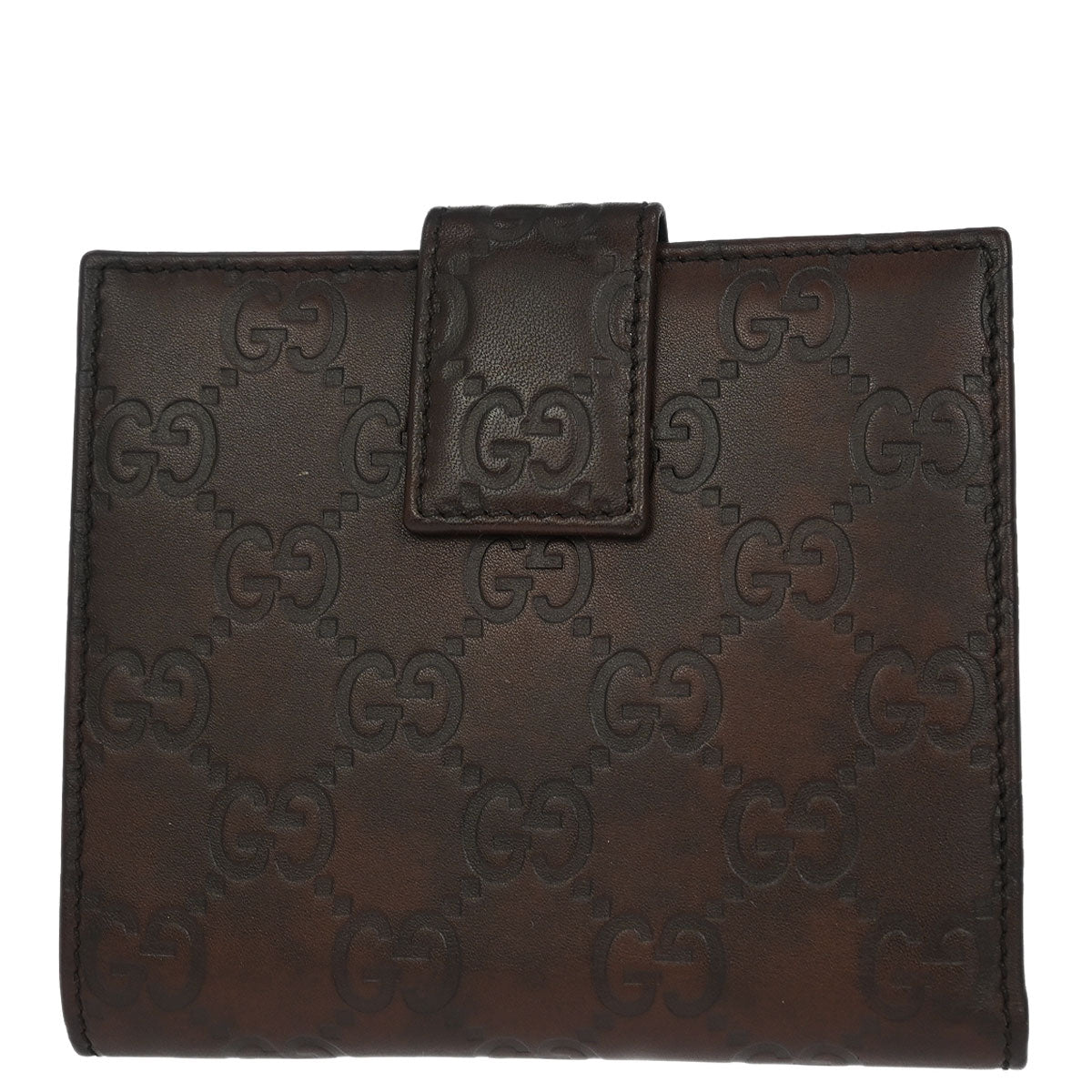 Gucci Brown Guccissima Leather GG Wallet