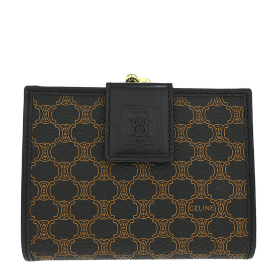 Celine Black PVC Macadam Wallet