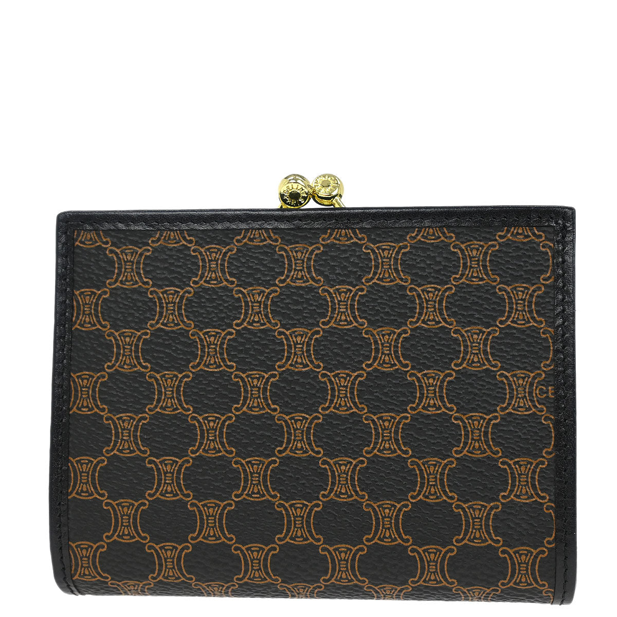 Celine Black PVC Macadam Wallet