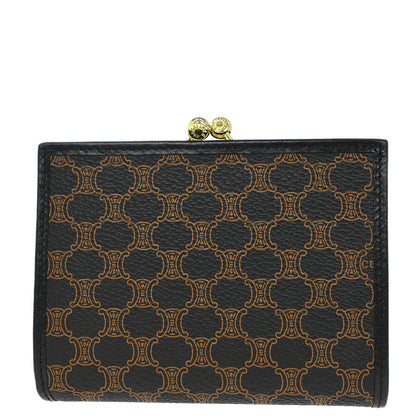 Celine Black PVC Macadam Wallet