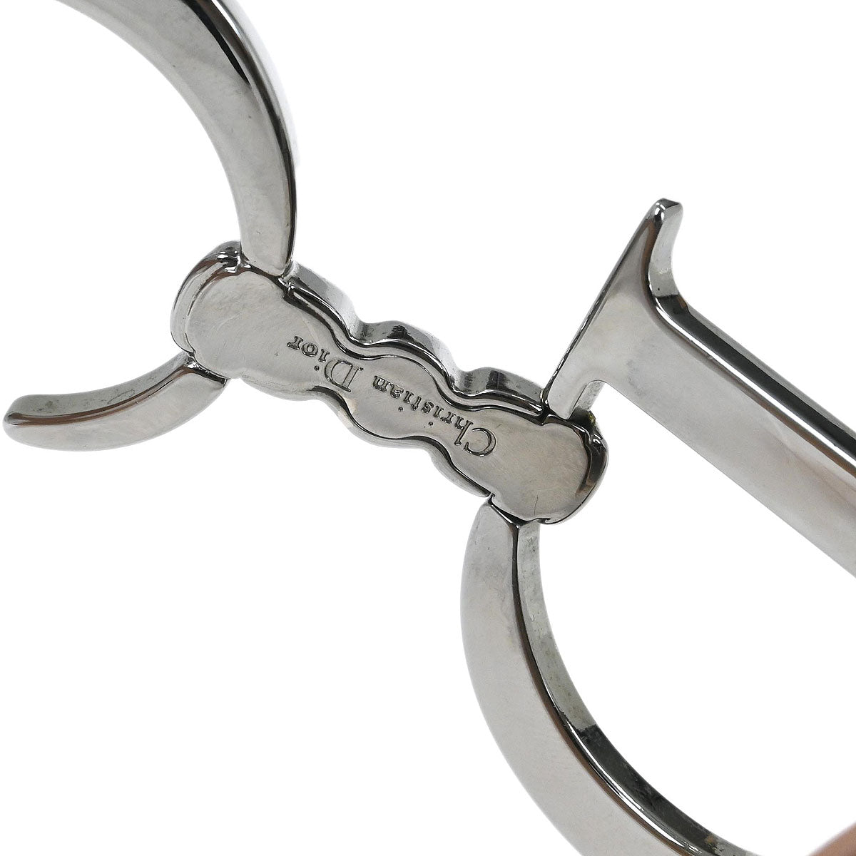 Christian Dior Gray Pink Denim Saddle Handbag