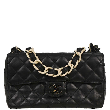 Chanel Black Lambskin Shoulder Bag