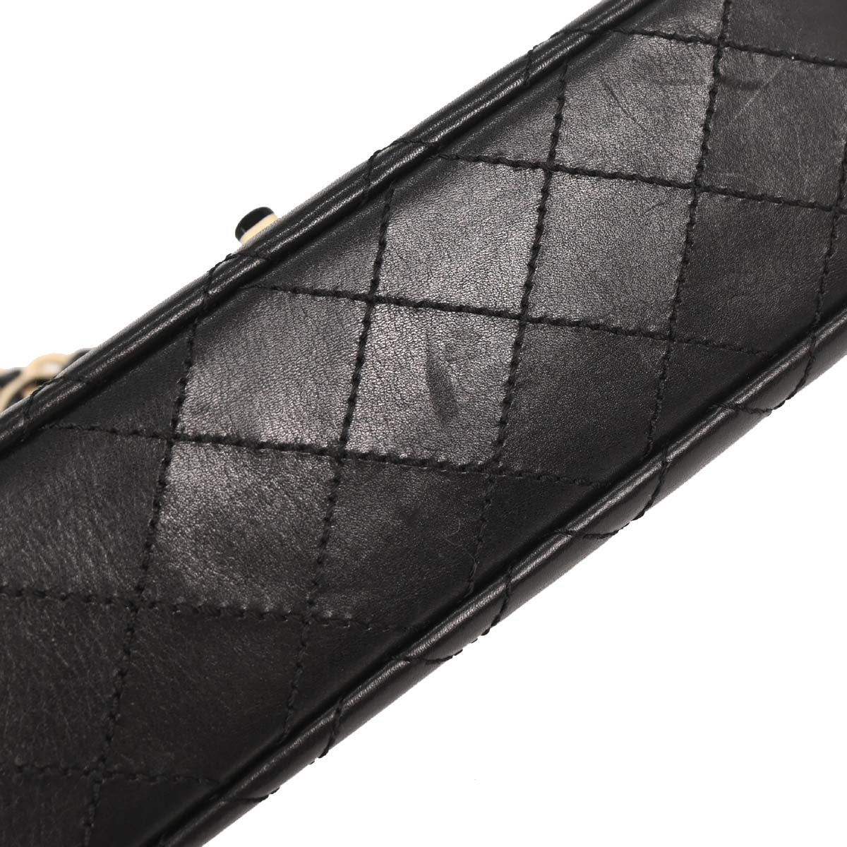 Chanel Black Lambskin Shoulder Bag