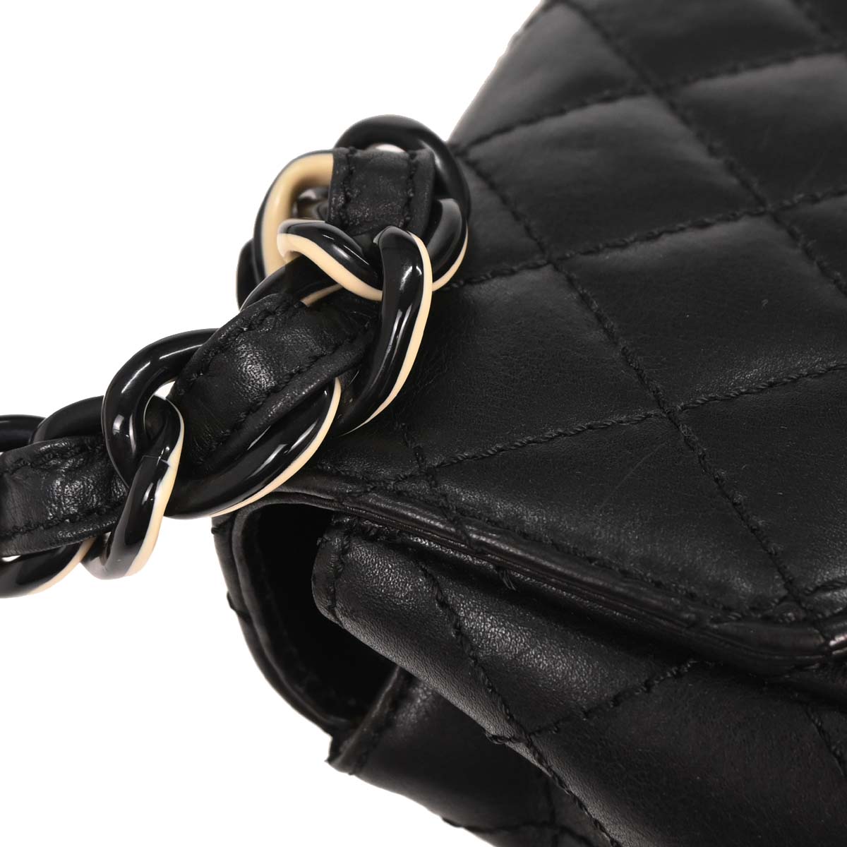 Chanel Black Lambskin Shoulder Bag
