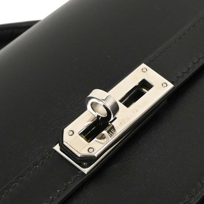 Hermes Black Box Calf Kelly Depeches 38 Briefcase