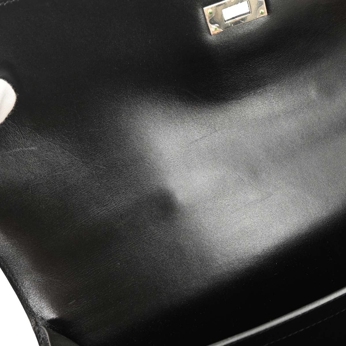 Hermes Black Box Calf Kelly Depeches 38 Briefcase