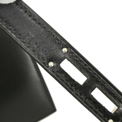 Hermes Black Box Calf Kelly Depeches 38 Briefcase