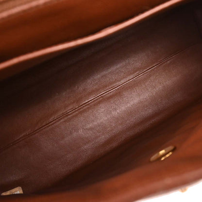 Chanel Brown Caviar Top Handle Handbag