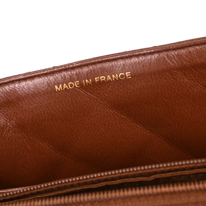 Chanel Brown Caviar Top Handle Handbag