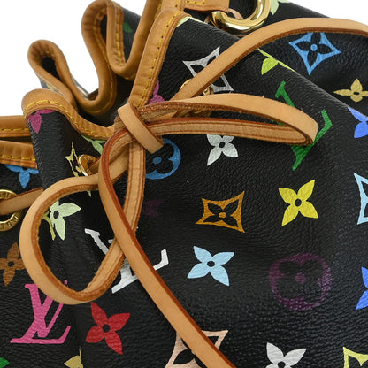 Louis Vuitton Black Monogram Multicolor Petite Noe Handbag M42230