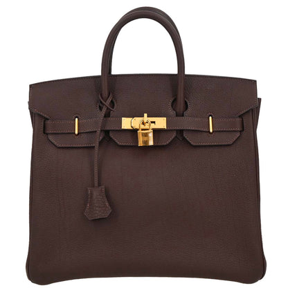 Hermes Havane Fjord Haut a Courroies 32 Handbag
