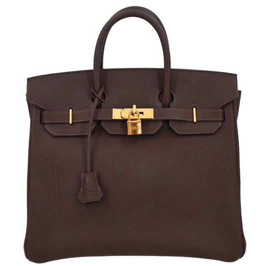 Hermes Havane Fjord Haut a Courroies 32 Handbag
