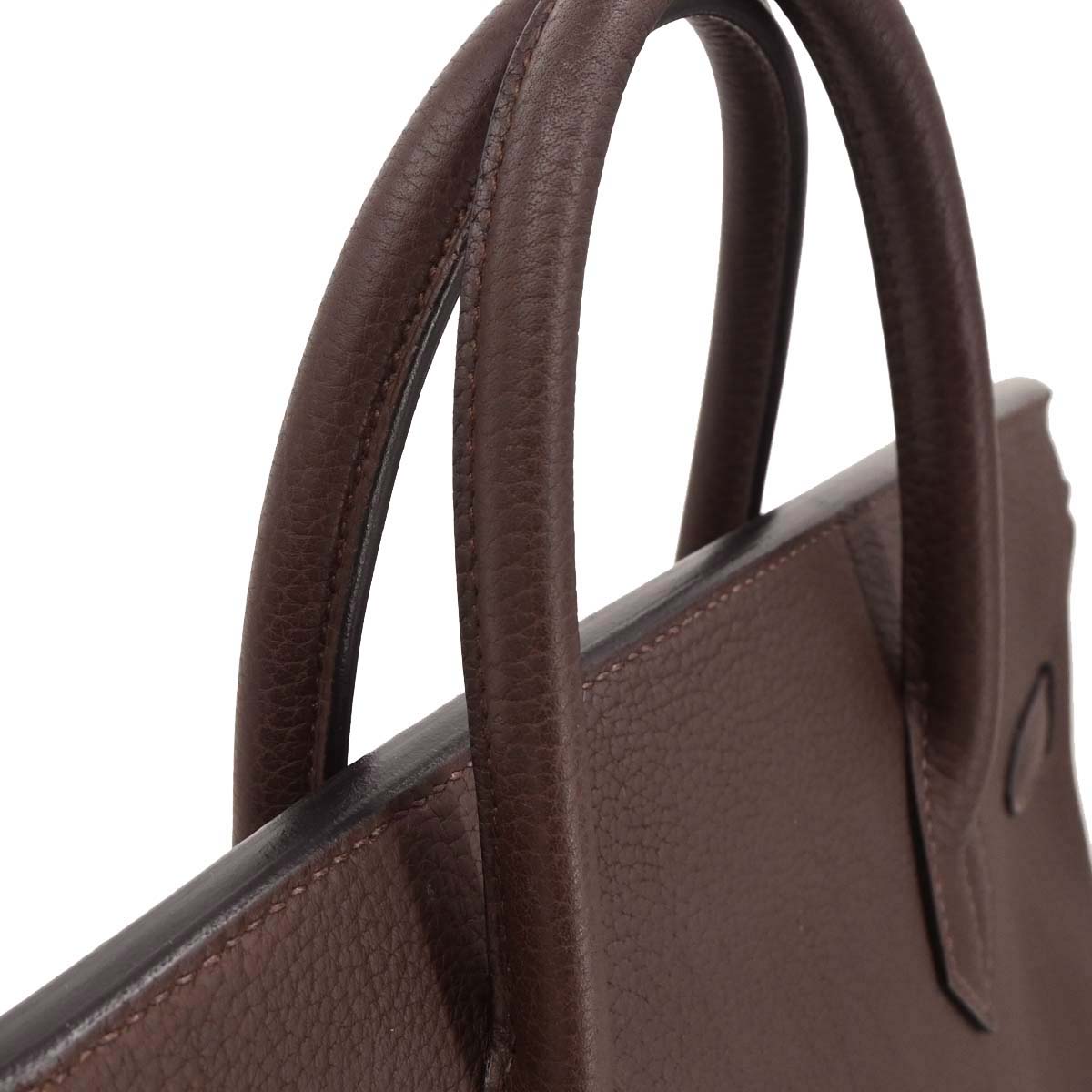 Hermes Havane Fjord Haut a Courroies 32 Handbag