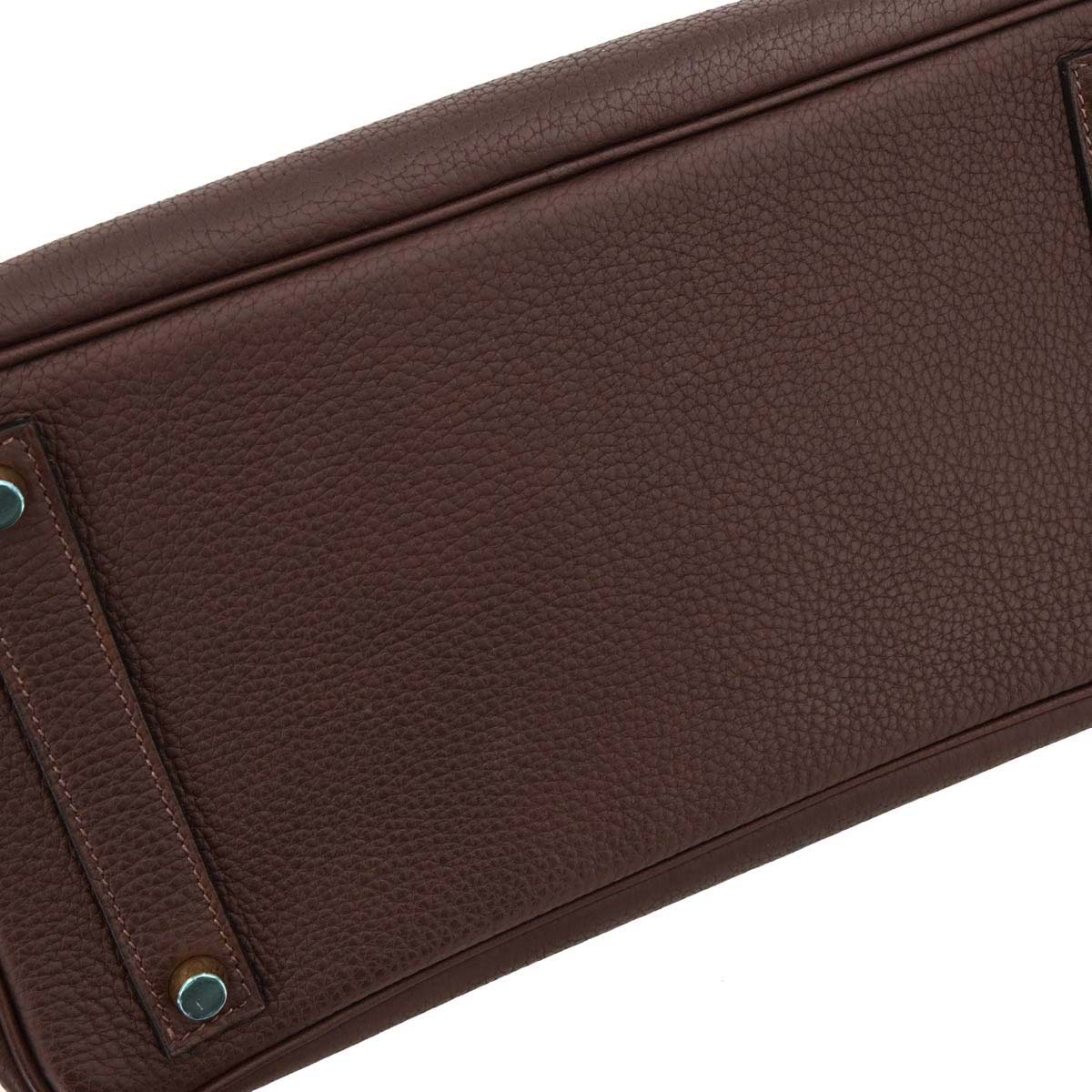 Hermes Havane Fjord Haut a Courroies 32 Handbag