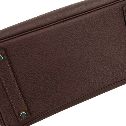 Hermes Havane Fjord Haut a Courroies 32 Handbag