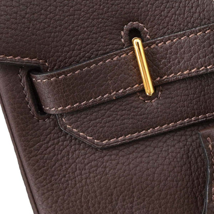 Hermes Havane Fjord Haut a Courroies 32 Handbag
