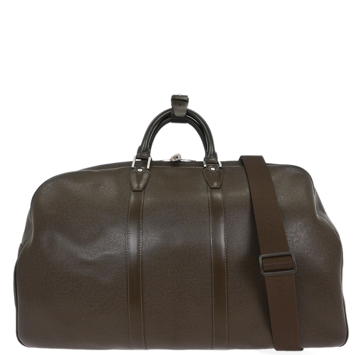 Louis Vuitton Brown Taiga Kendall GM Duffle 2way Shoulder Handbag M30118