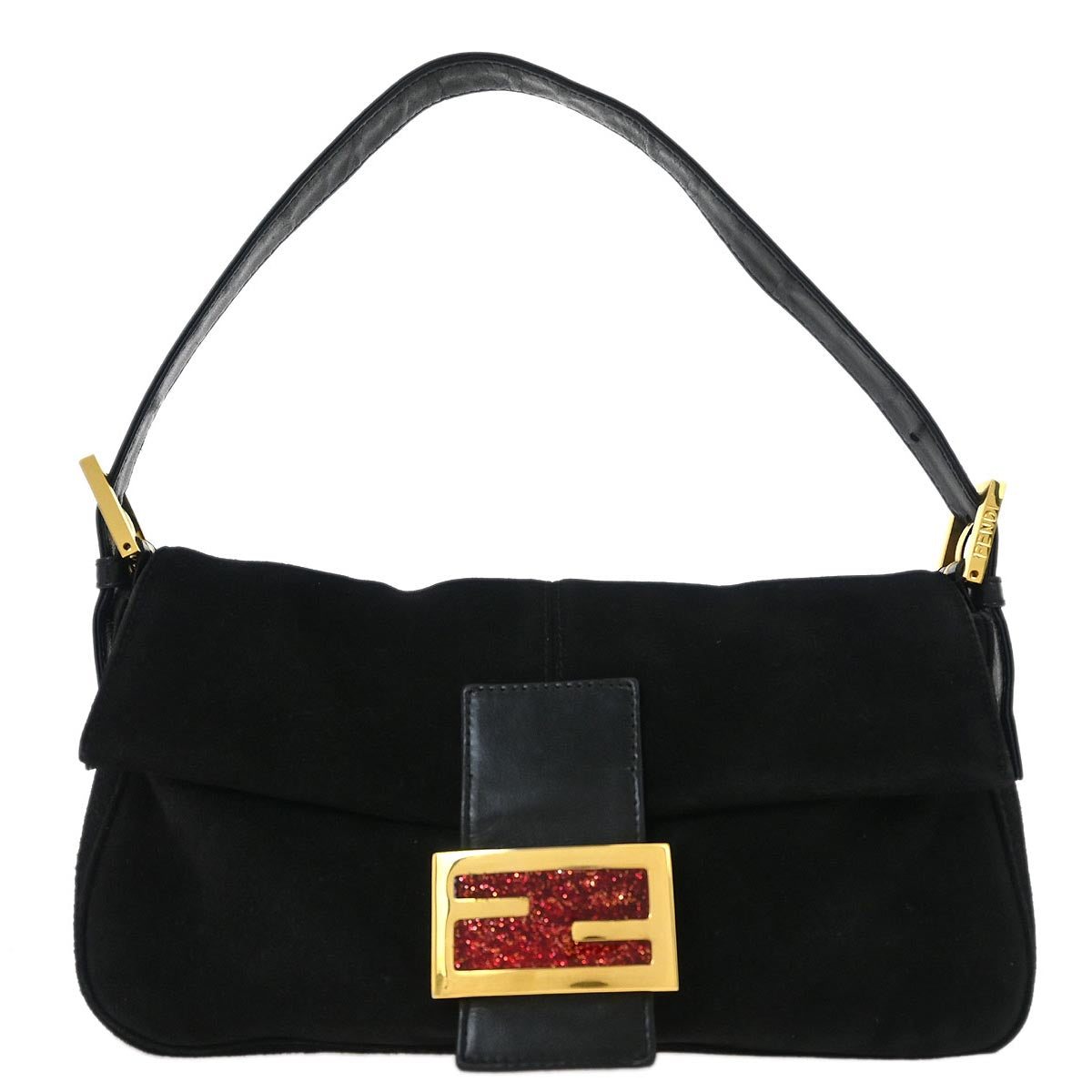 Fendi 2000 Suede Baguette Handbag