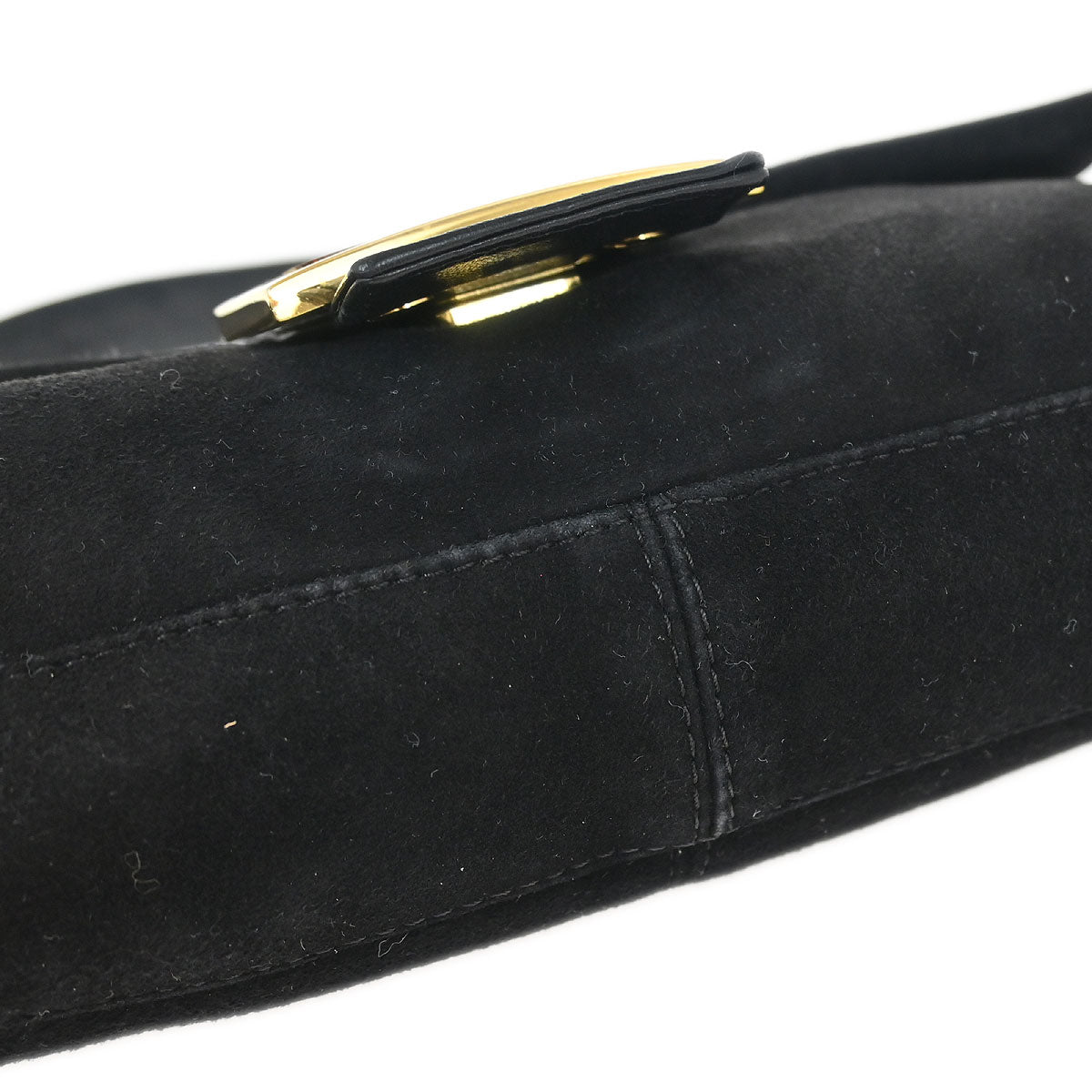 Fendi 2000 Suede Baguette Handbag