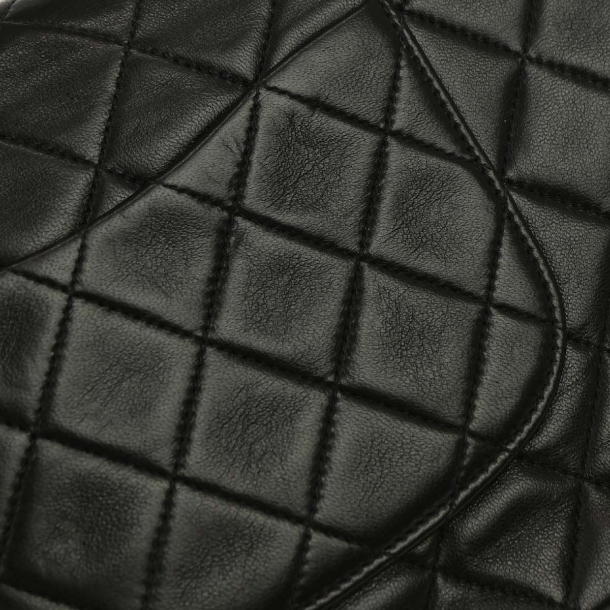 Chanel 1994-1996 Black Lambskin Medium Classic Double Flap Shoulder Bag