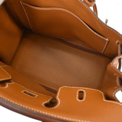 Hermes Gold Togo Birkin 25 Handbag