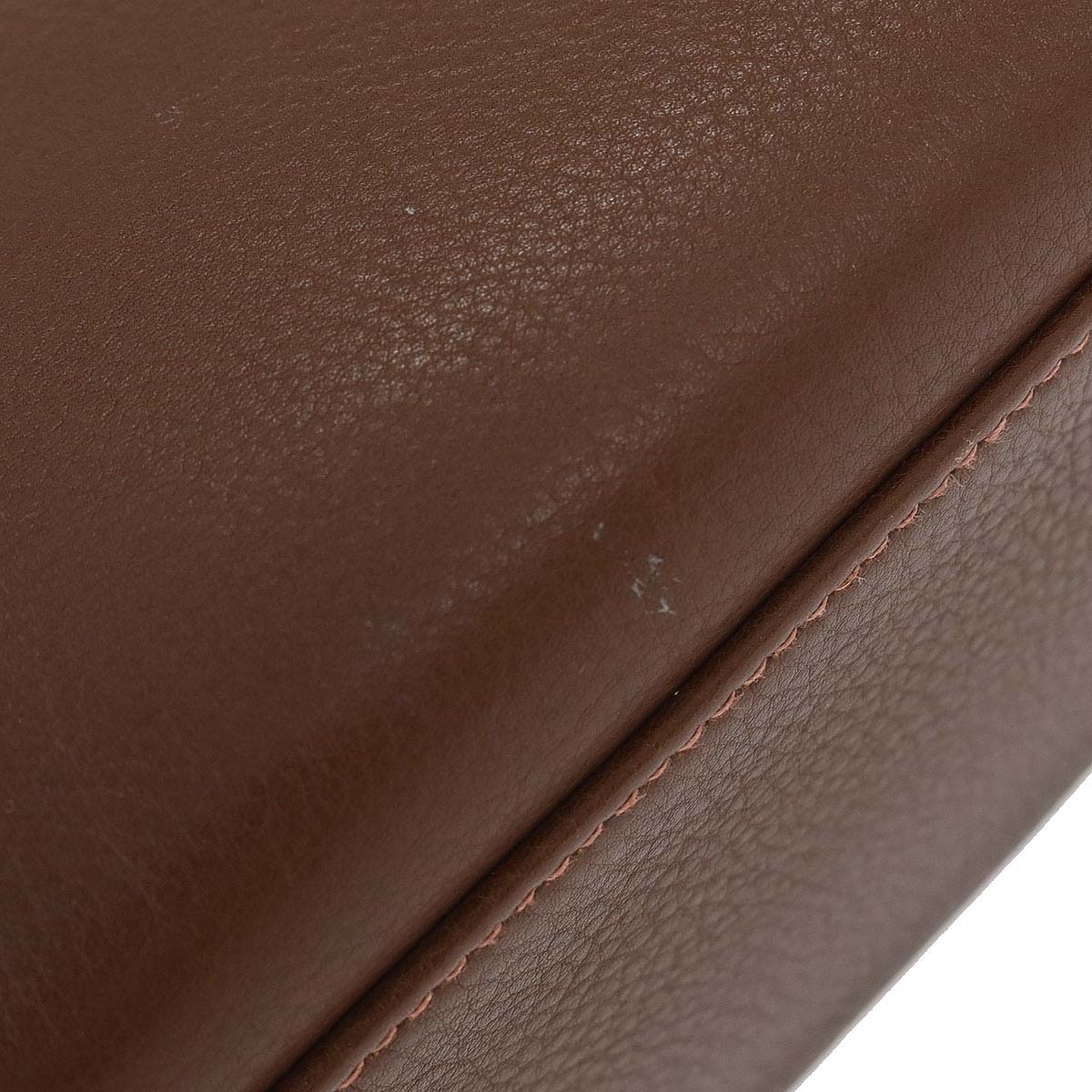 Hermes Marron Fonce Togo Kelly 32 Retourne Handbag