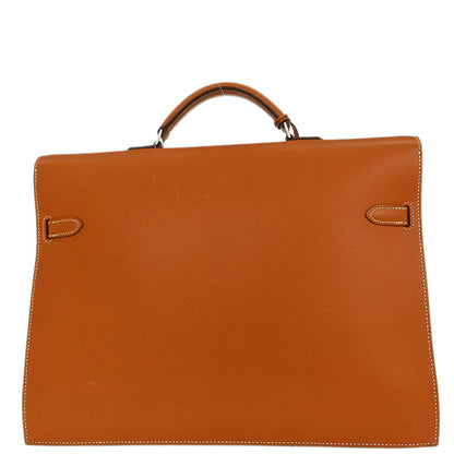 Hermes Gold Epsom Kelly Depeche 38 Business Handbag