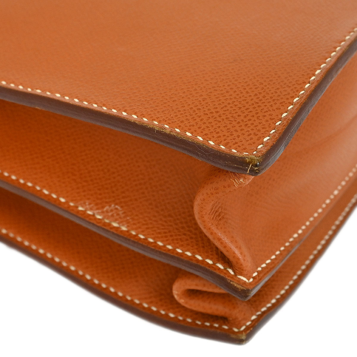 Hermes Gold Epsom Kelly Depeche 38 Business Handbag