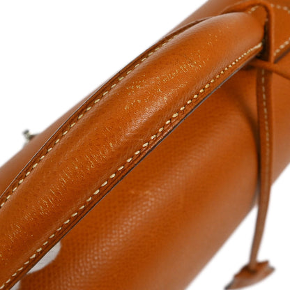 Hermes Gold Epsom Kelly Depeche 38 Business Handbag